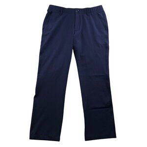 Under Armour Mens Performance Pants Size 36/30 Navy Straight Athleisure Casual